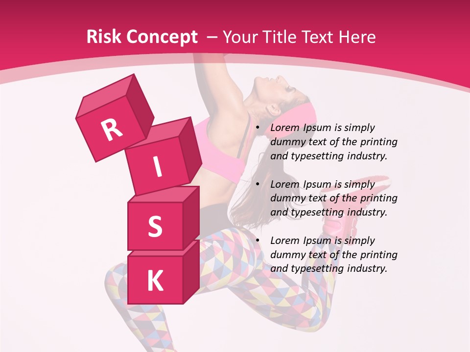 Gymnastic Female Acrobat PowerPoint Template