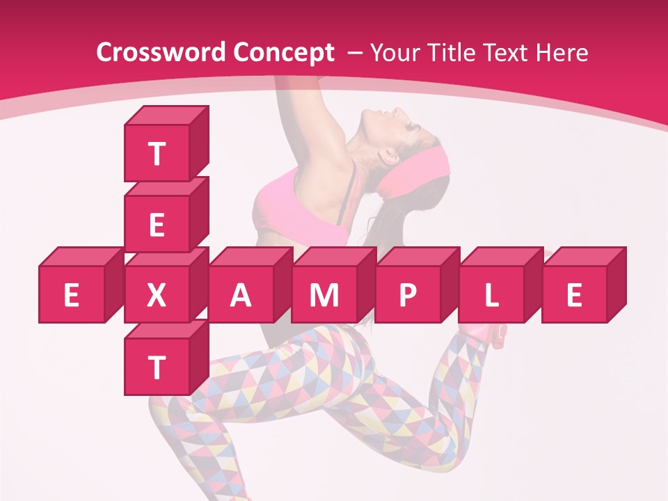Gymnastic Female Acrobat PowerPoint Template