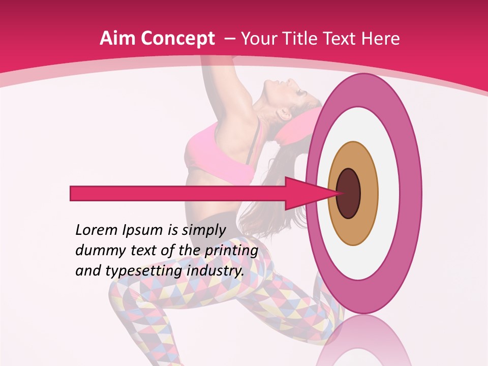 Gymnastic Female Acrobat PowerPoint Template