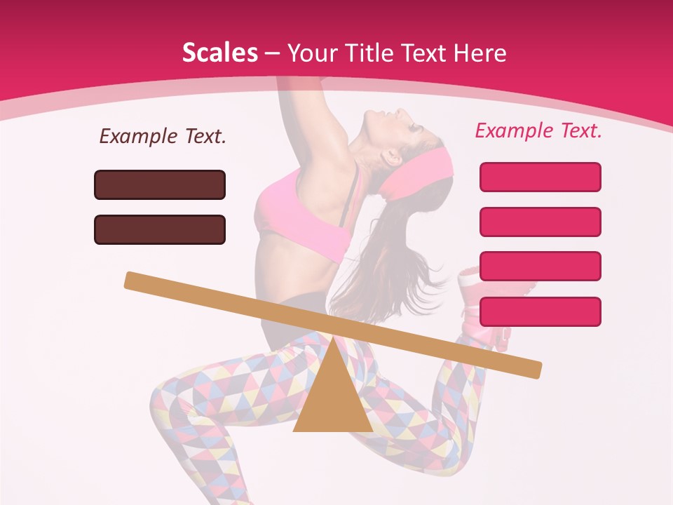 Gymnastic Female Acrobat PowerPoint Template