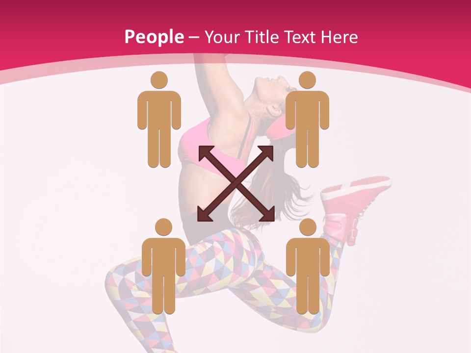 Gymnastic Female Acrobat PowerPoint Template