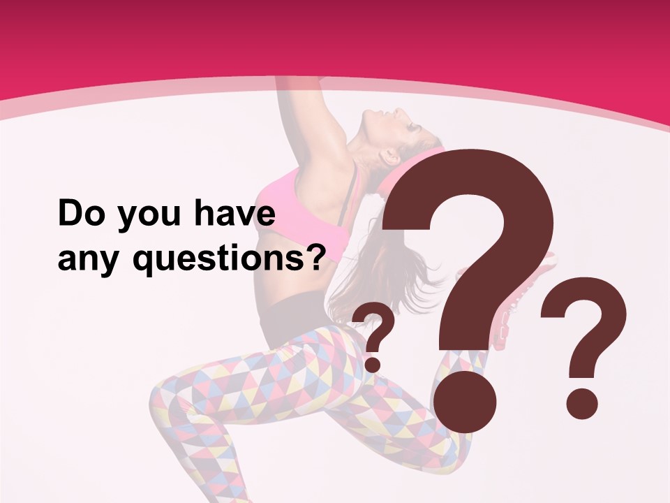 Gymnastic Female Acrobat PowerPoint Template