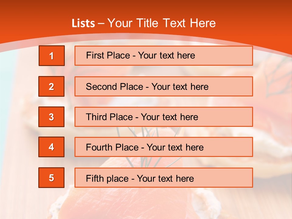 Snack Blini Food PowerPoint Template