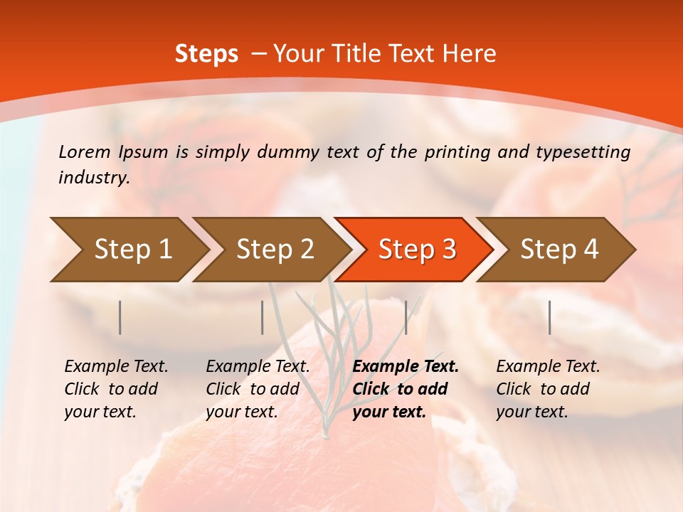 Snack Blini Food PowerPoint Template