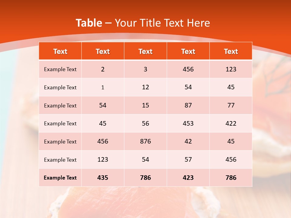 Snack Blini Food PowerPoint Template