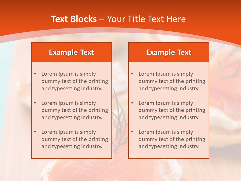 Snack Blini Food PowerPoint Template