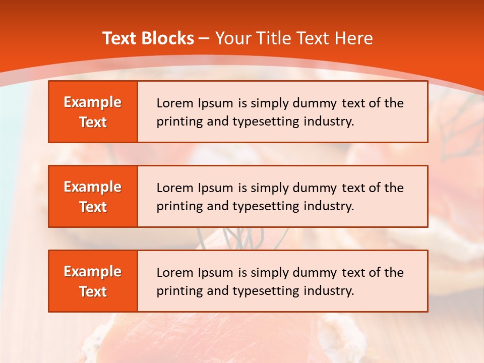 Snack Blini Food PowerPoint Template