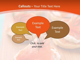 Snack Blini Food PowerPoint Template