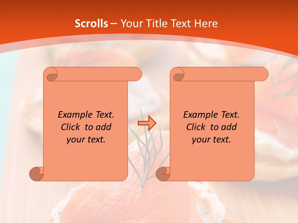 Snack Blini Food PowerPoint Template