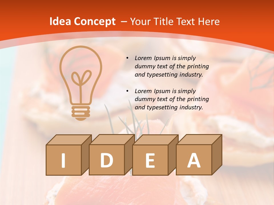 Snack Blini Food PowerPoint Template