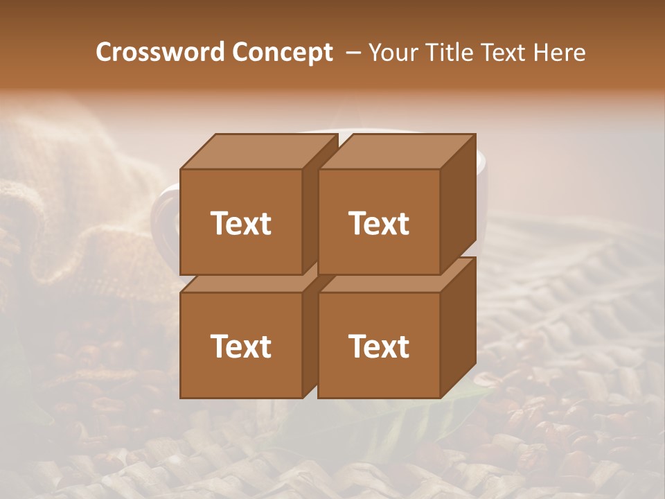 Black Mug Textile PowerPoint Template