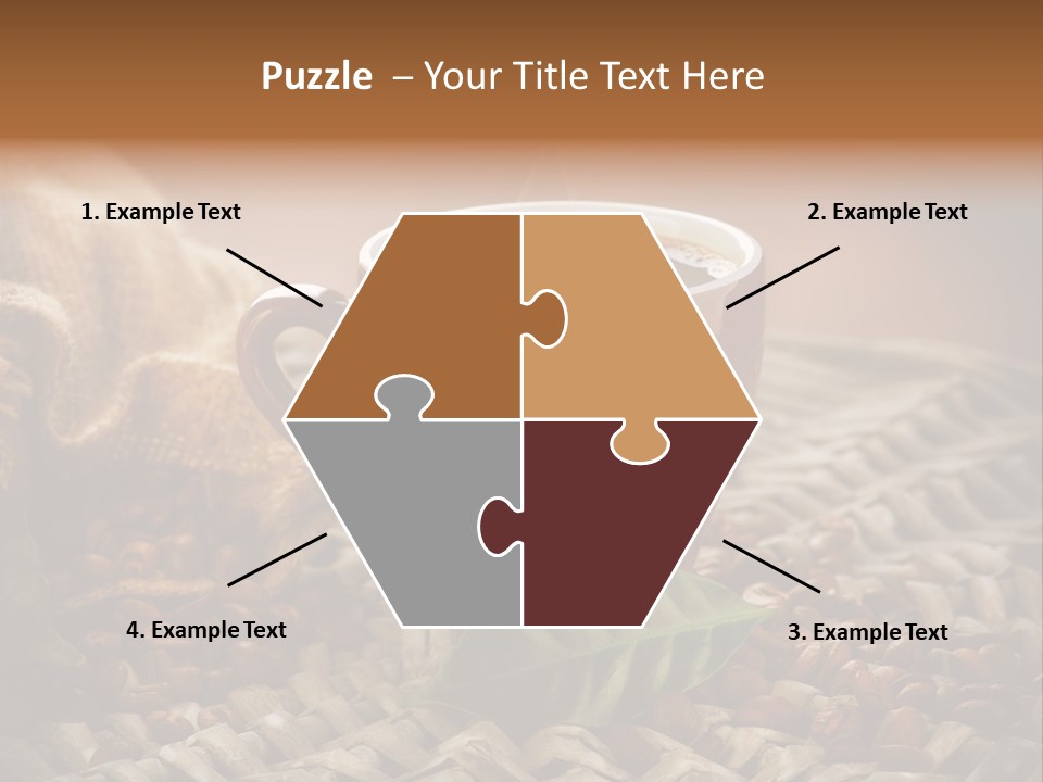 Black Mug Textile PowerPoint Template