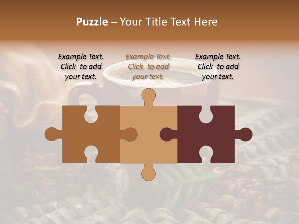 Black Mug Textile PowerPoint Template