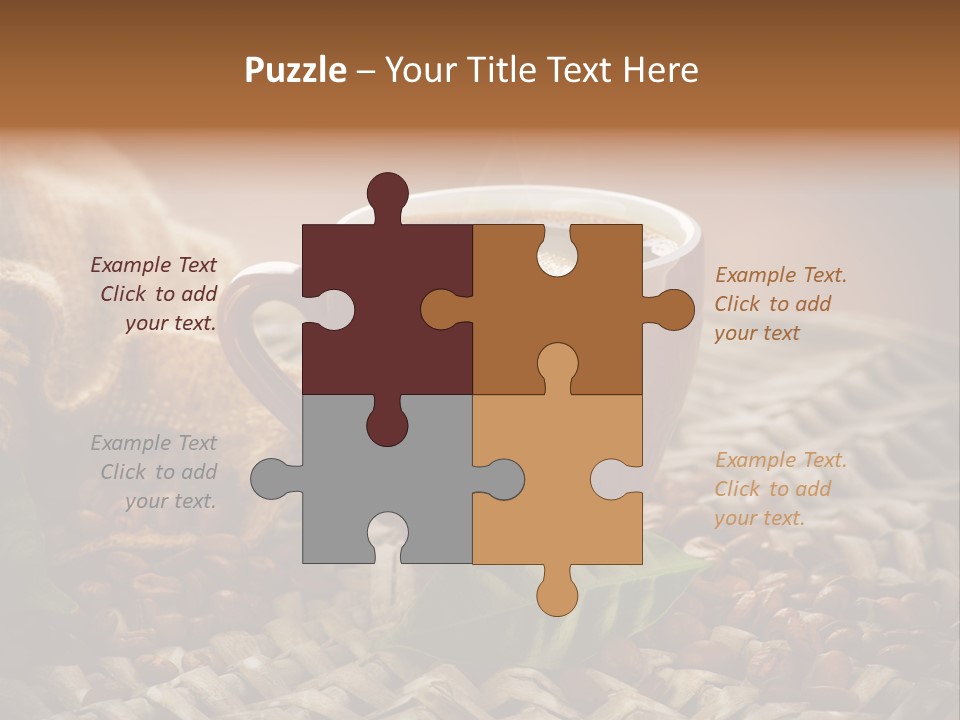 Black Mug Textile PowerPoint Template