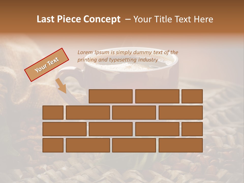 Black Mug Textile PowerPoint Template