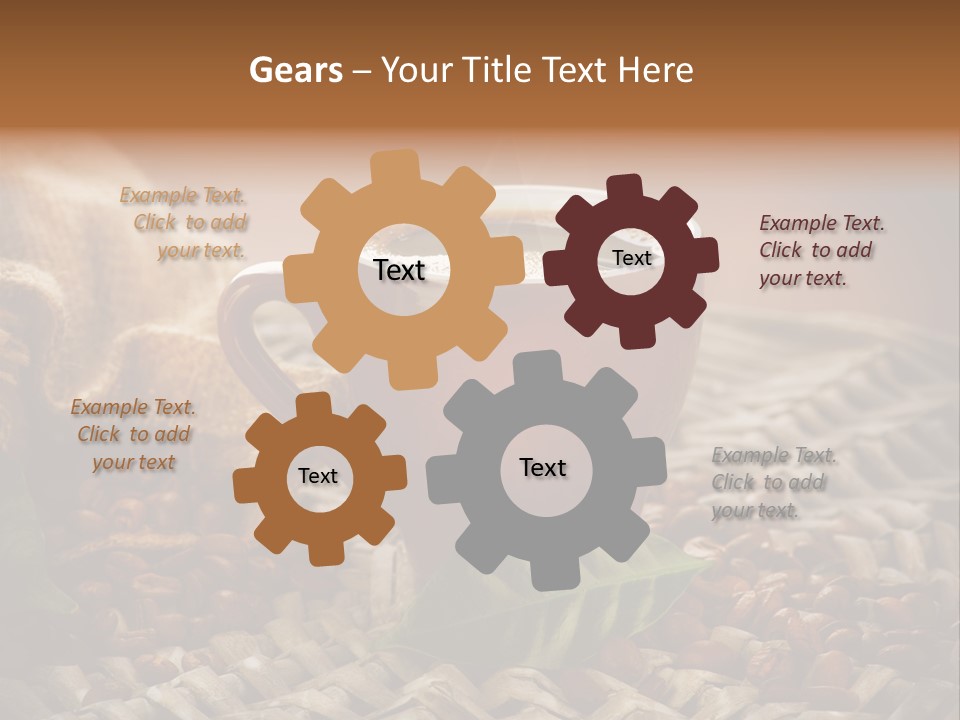 Black Mug Textile PowerPoint Template