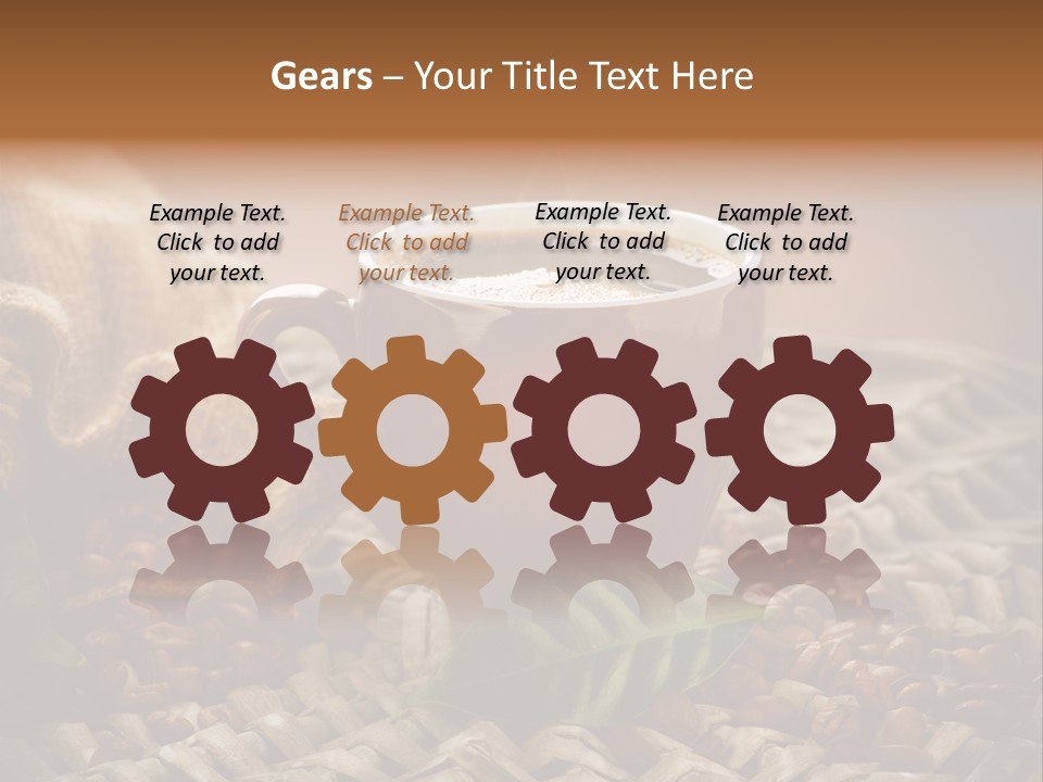 Black Mug Textile PowerPoint Template