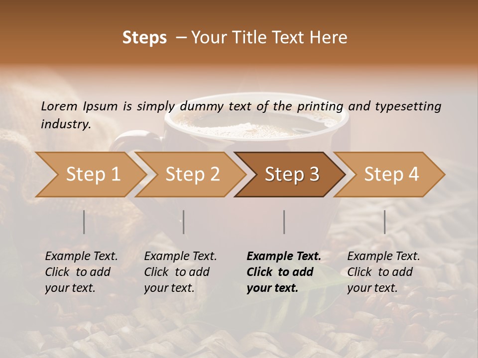 Black Mug Textile PowerPoint Template