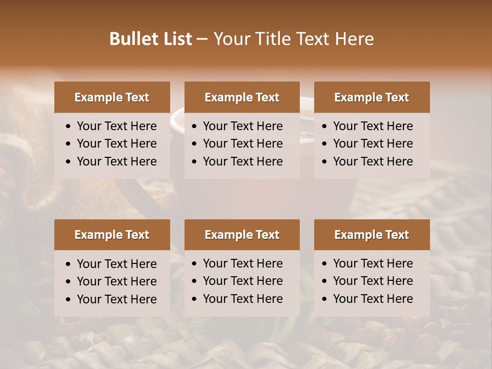 Black Mug Textile PowerPoint Template