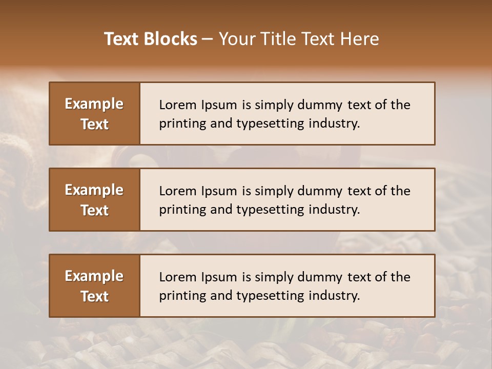 Black Mug Textile PowerPoint Template