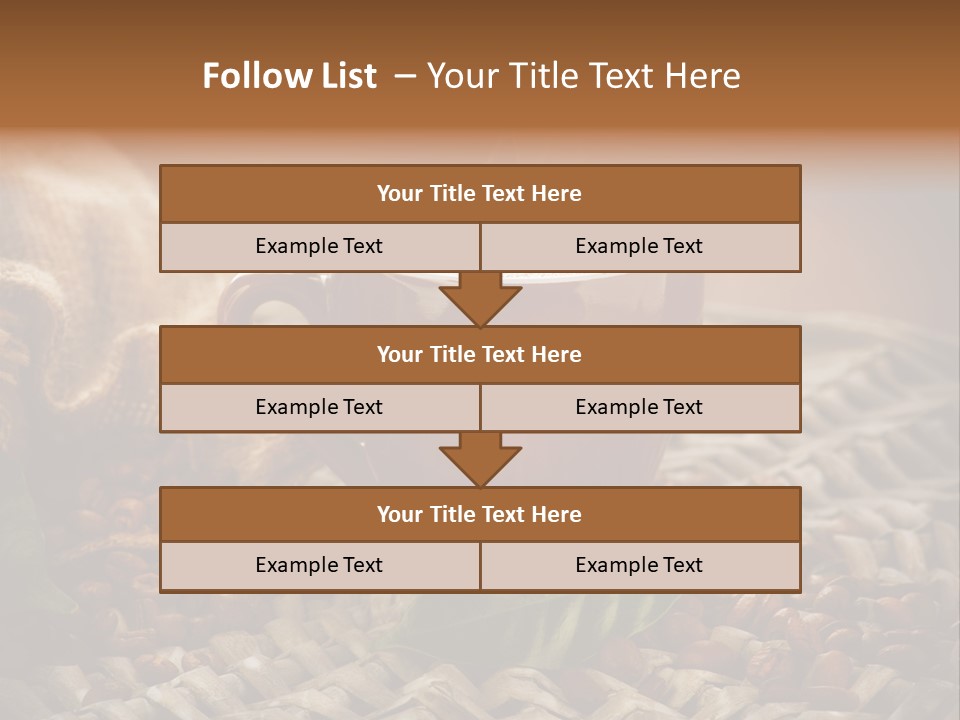 Black Mug Textile PowerPoint Template