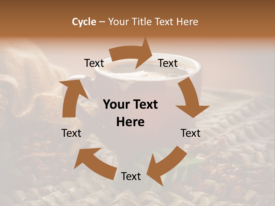 Black Mug Textile PowerPoint Template