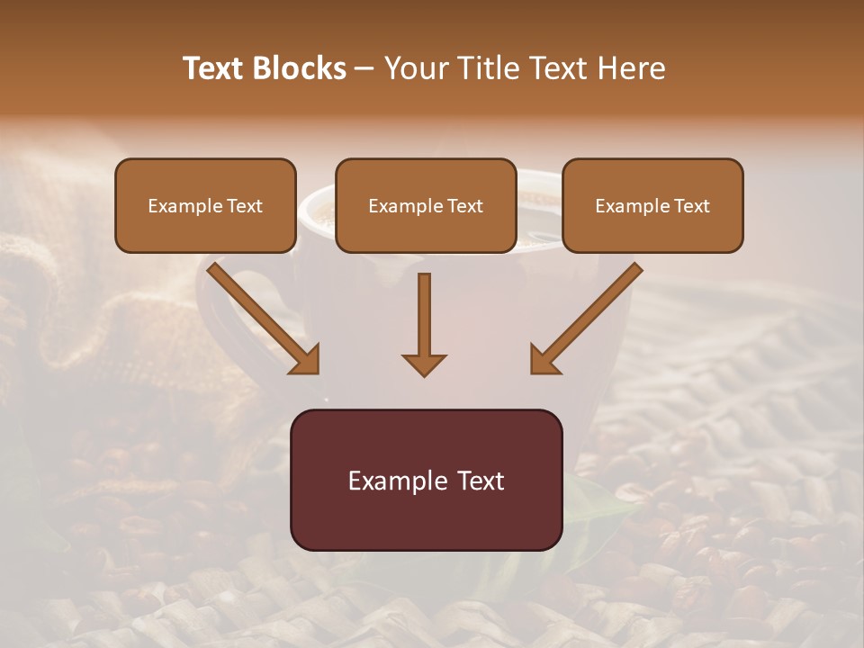 Black Mug Textile PowerPoint Template