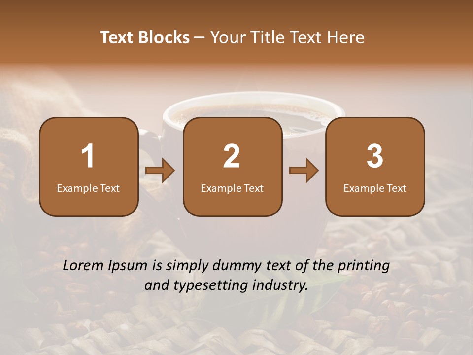 Black Mug Textile PowerPoint Template