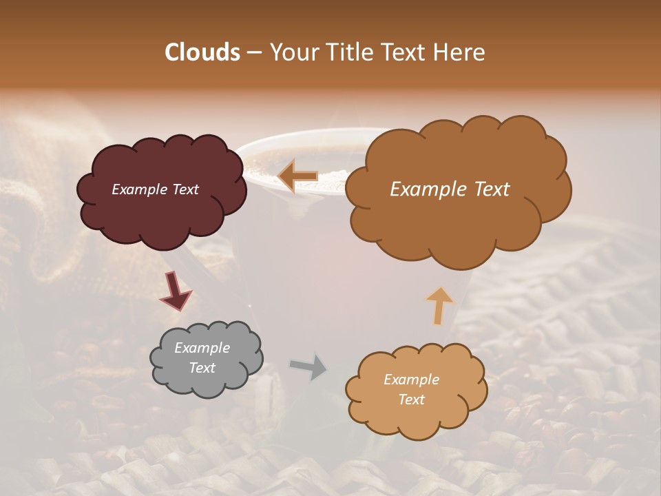 Black Mug Textile PowerPoint Template