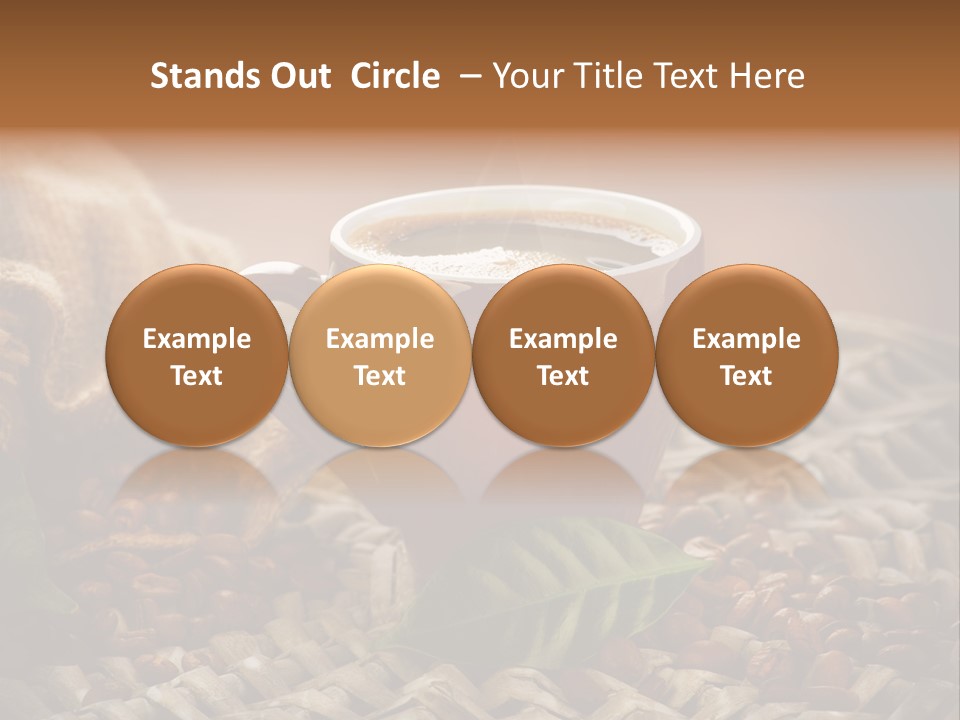 Black Mug Textile PowerPoint Template