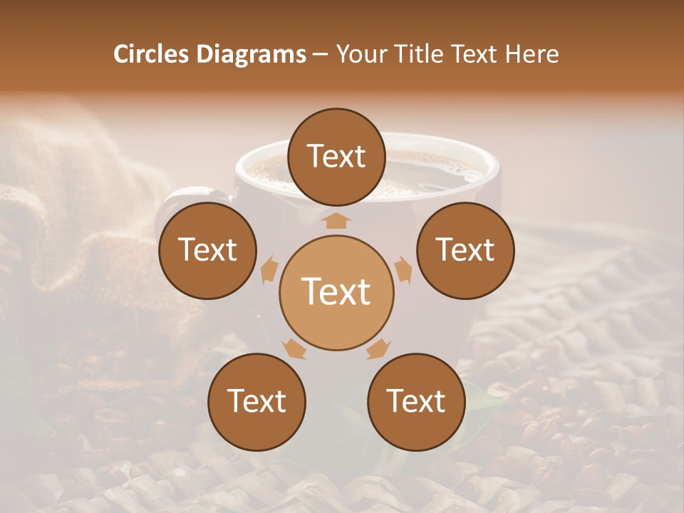 Black Mug Textile PowerPoint Template