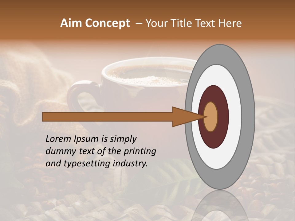 Black Mug Textile PowerPoint Template