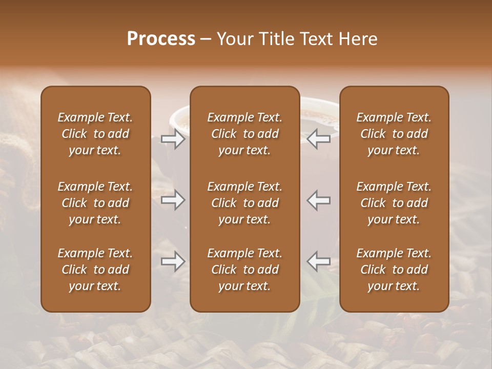 Black Mug Textile PowerPoint Template