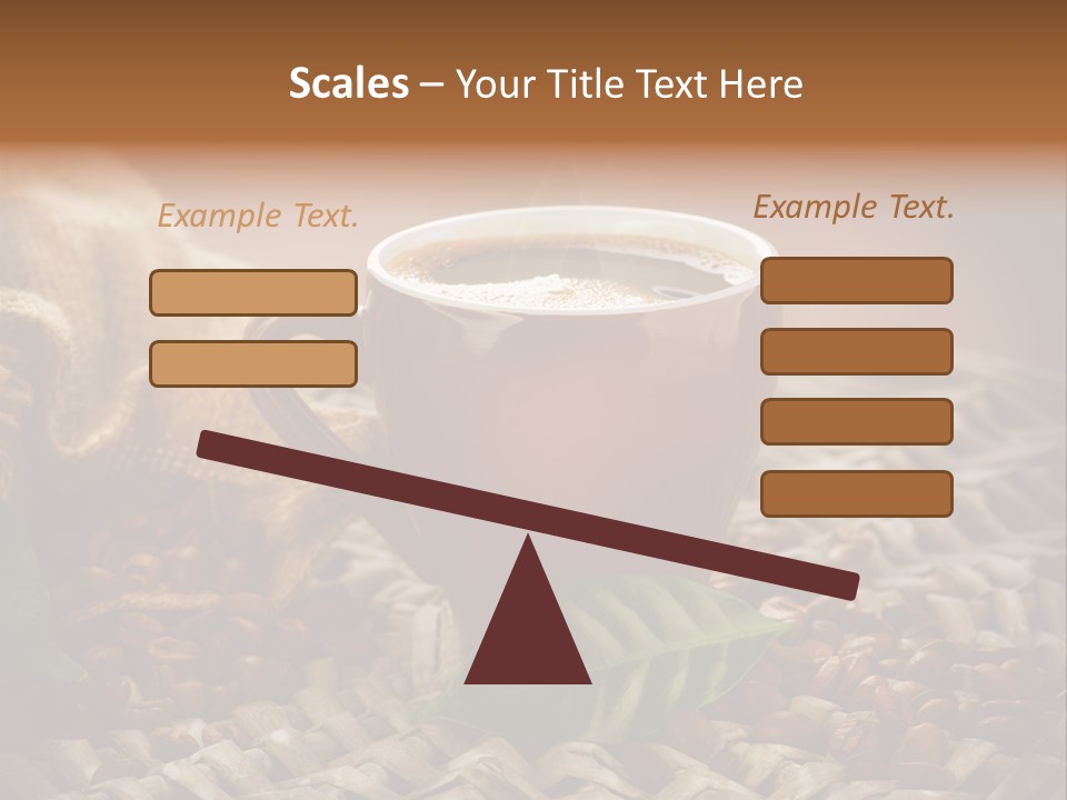 Black Mug Textile PowerPoint Template