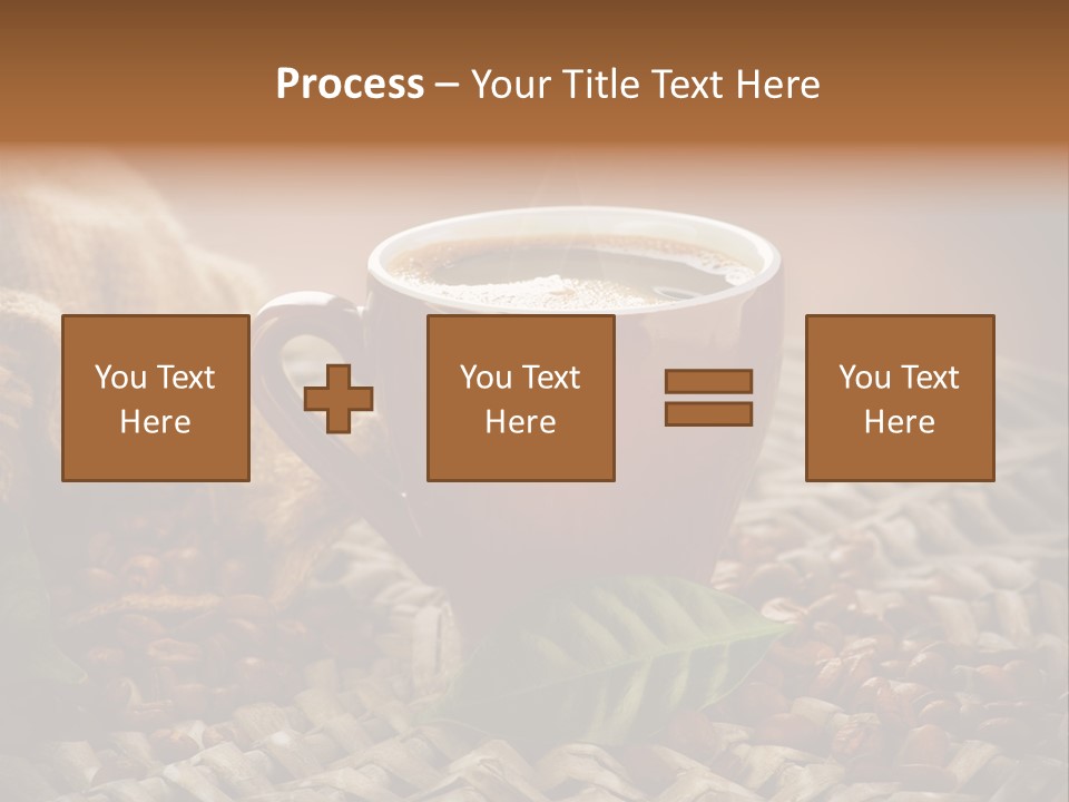 Black Mug Textile PowerPoint Template