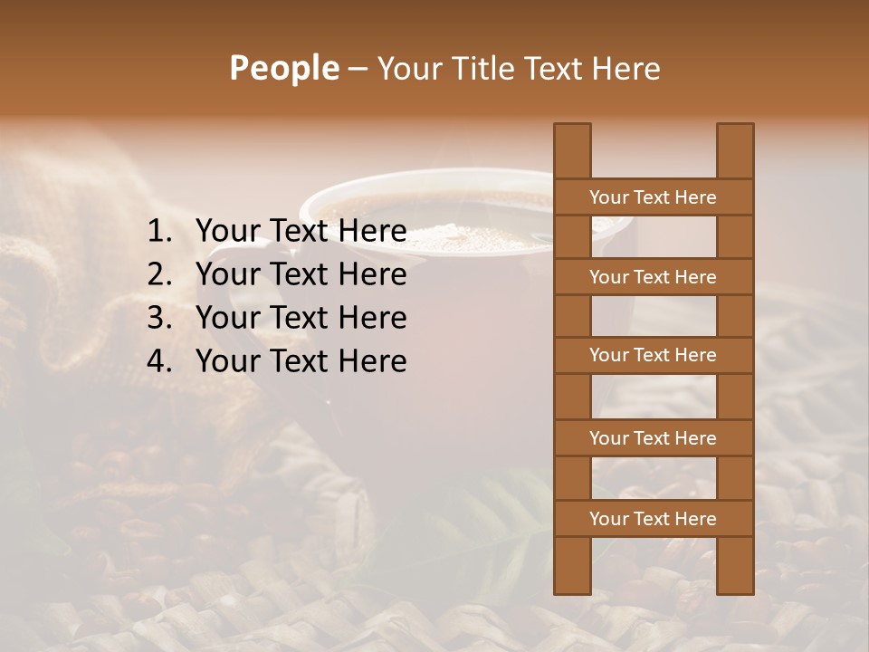 Black Mug Textile PowerPoint Template