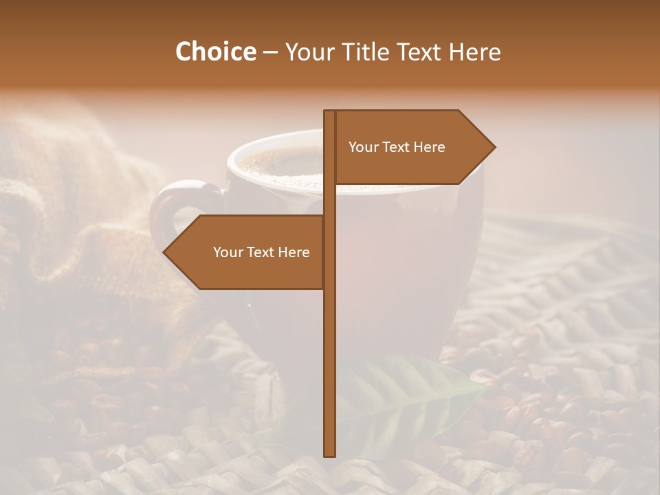 Black Mug Textile PowerPoint Template