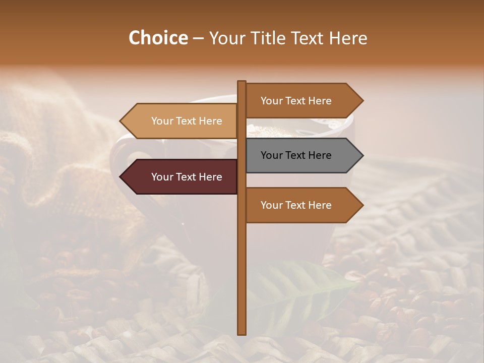 Black Mug Textile PowerPoint Template