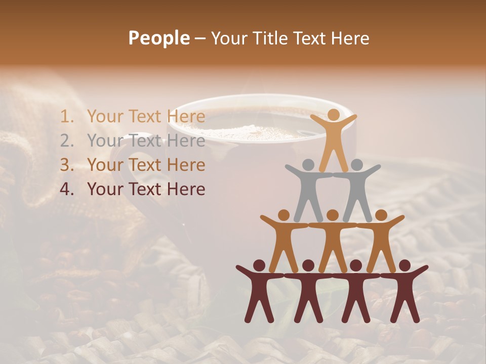 Black Mug Textile PowerPoint Template