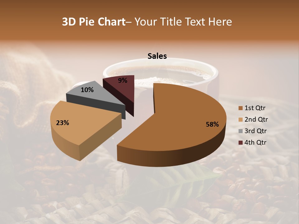 Black Mug Textile PowerPoint Template