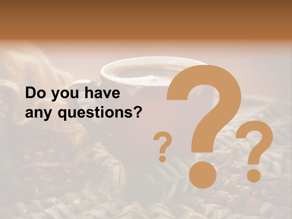 Black Mug Textile PowerPoint Template