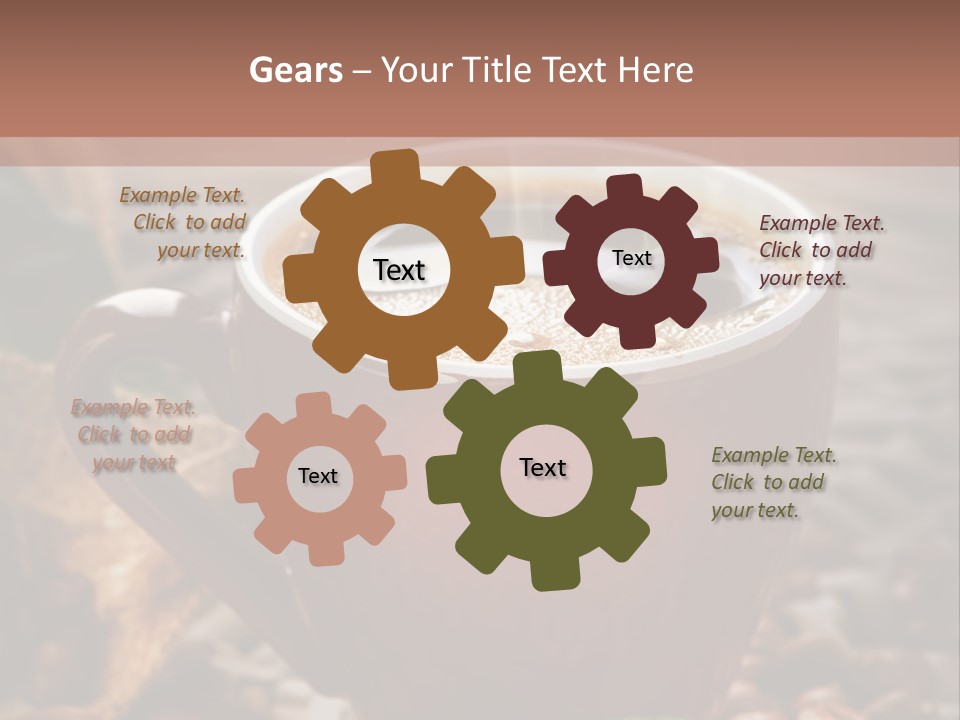 Retro Green Textile PowerPoint Template