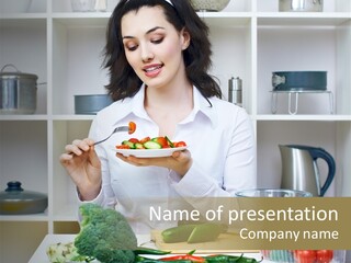 Caucasian Cook One PowerPoint Template