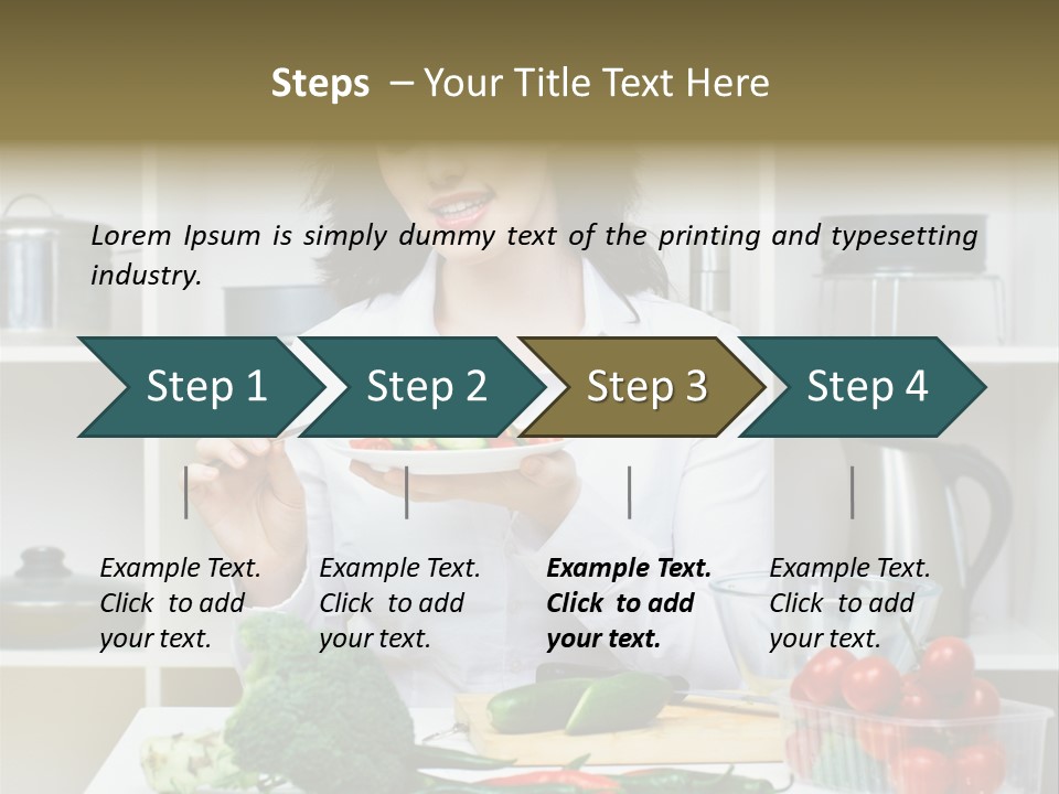 Caucasian Cook One PowerPoint Template