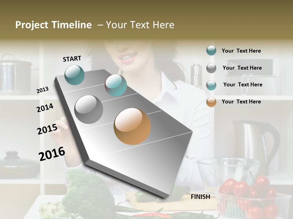 Caucasian Cook One PowerPoint Template