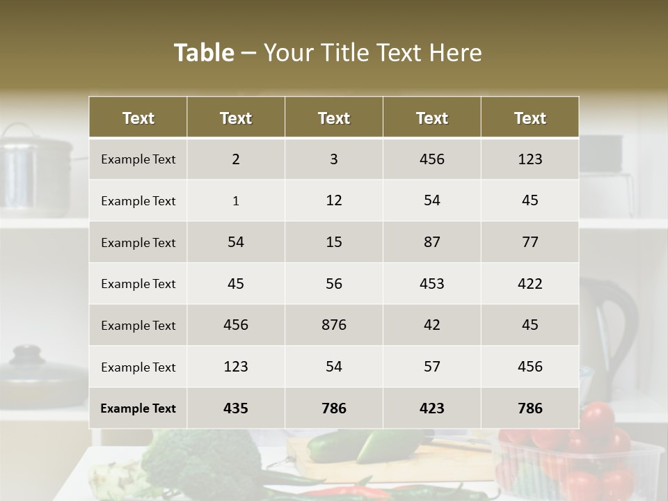 Caucasian Cook One PowerPoint Template