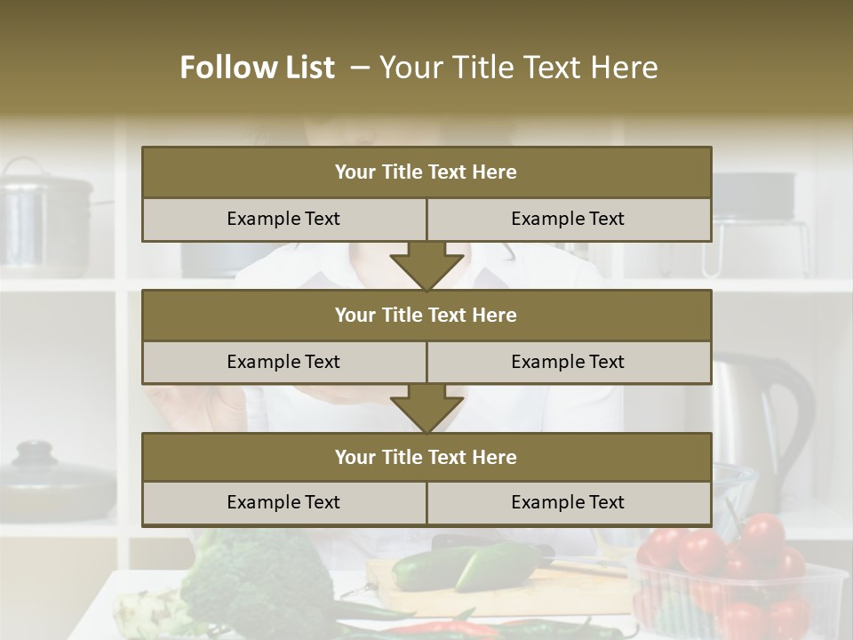 Caucasian Cook One PowerPoint Template
