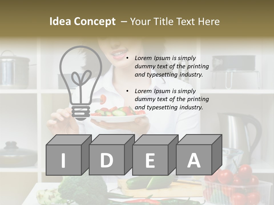 Caucasian Cook One PowerPoint Template