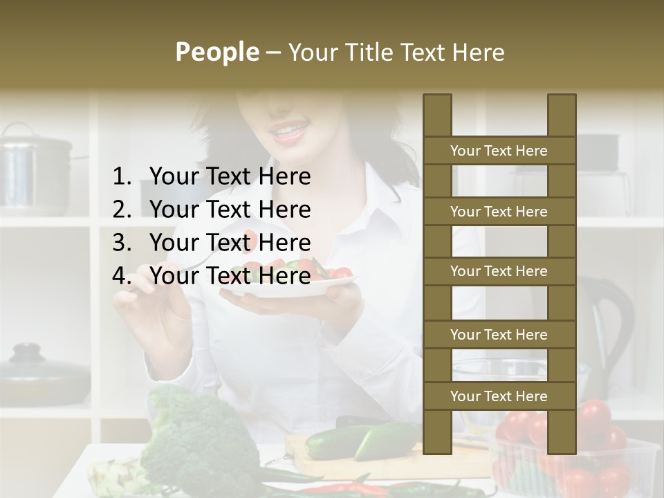 Caucasian Cook One PowerPoint Template