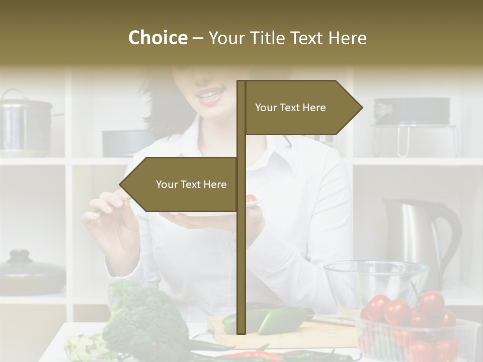 Caucasian Cook One PowerPoint Template